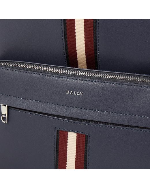 Bally Blue Zippered Backpack for men