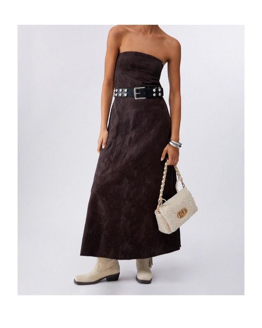 Liu Jo Purple Floral Sleeveless Midi Dress