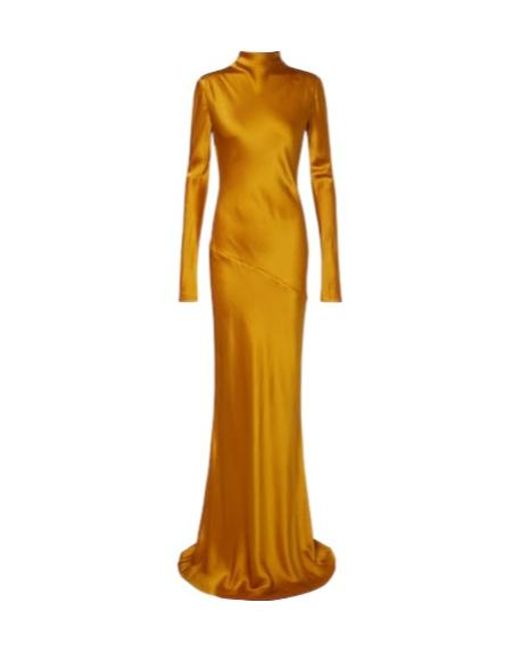 TOVE Metallic Gio Silk Satin Gown