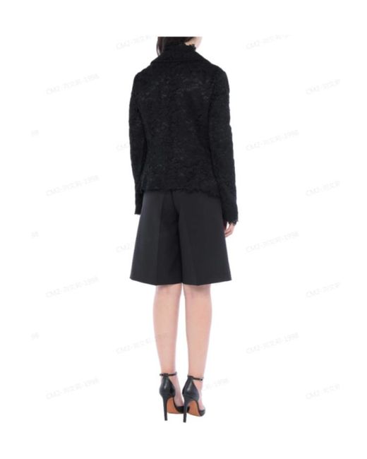 Dolce & Gabbana Black Singlebreasted Lace Blazer