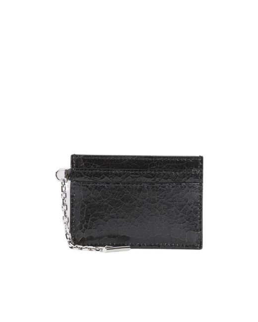 McQueen Black Sling Chain-Linked Card Holder for men