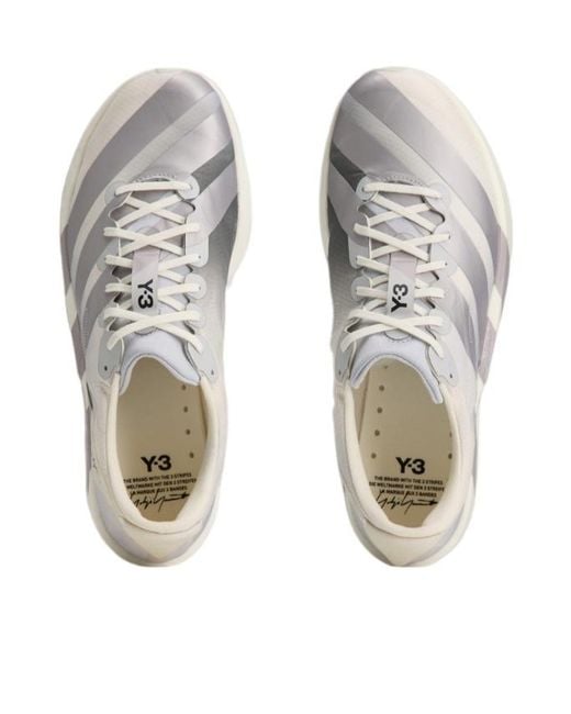 Y-3 White Adios 9 Trainers for men
