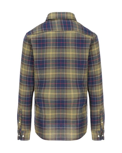 Barbour Blue Fortrose Tailored Long-Sleeved Shirt for men