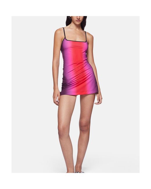 The Attico Pink The Gradient Stretch Mini Dress