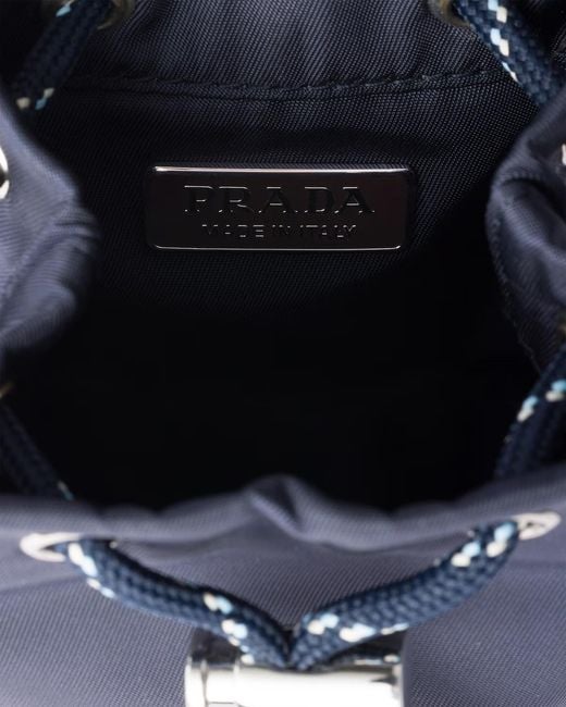 Prada Blue Bag-Shape Key Ring for men