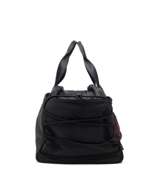 DIESEL Black Tech-D Drawstring-Detail Duffle Bag for men