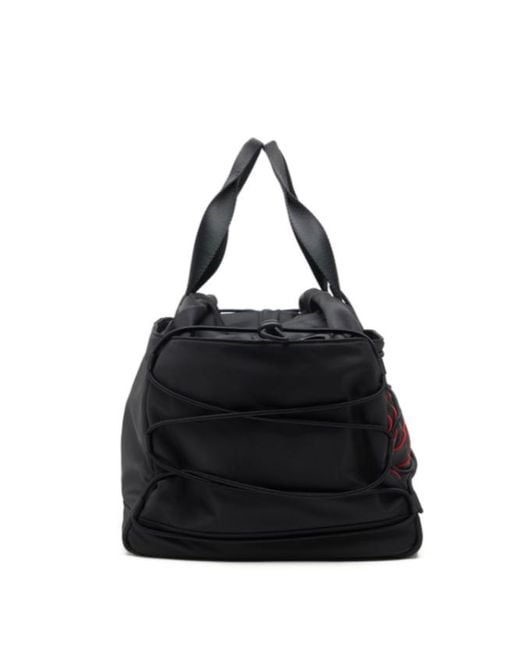 DIESEL Black Tech-D Drawstring-Detail Duffle Bag for men