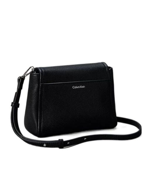 Calvin Klein Black Logo Shoulder Bag