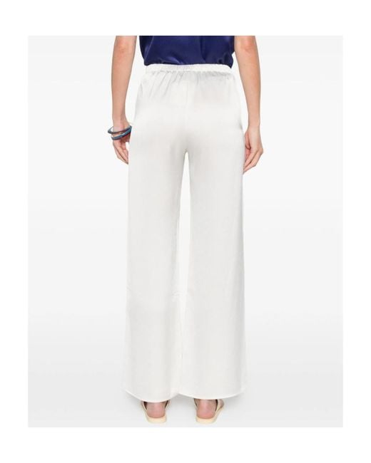 Calvin Klein White Elasticated-Waist Trousers