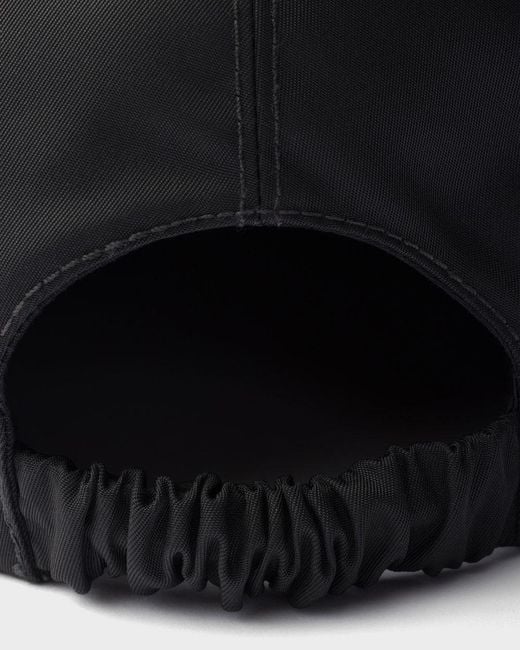 Prada Black Logo-Plaque Baseball Hat