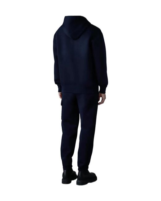 Mackage Blue Krystian Logo-Detail Hoodie for men