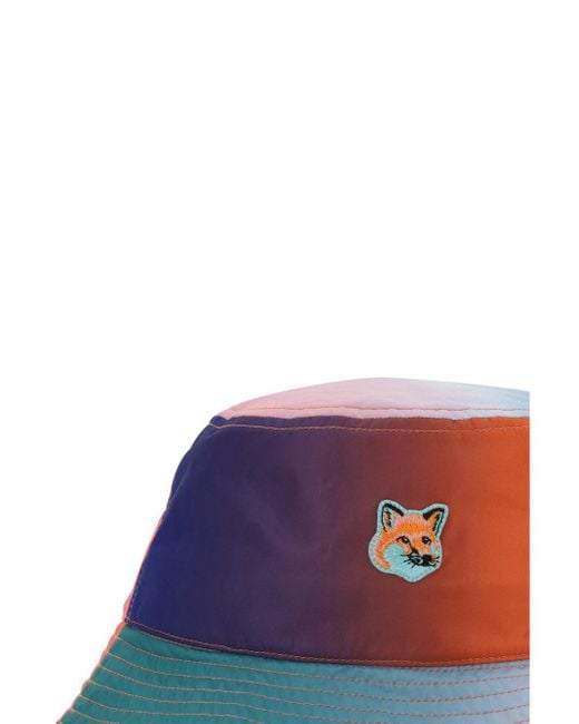 Maison Kitsuné Blue Logo Hat for men