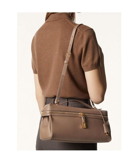Loro Piana Brown Extra Softy Bag L33