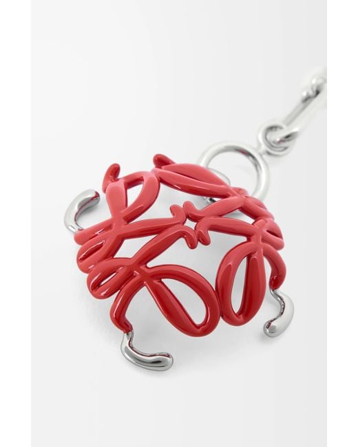 Loewe White Scarabee Anagram Bag Charm