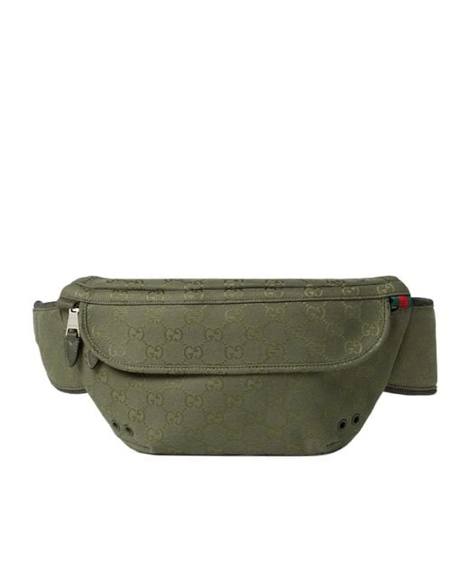 Gucci Green Gg Monogrammed Belt Bag for men