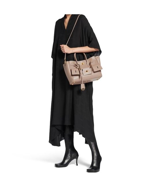 Balenciaga Natural Bel Air Carry All Bag Small