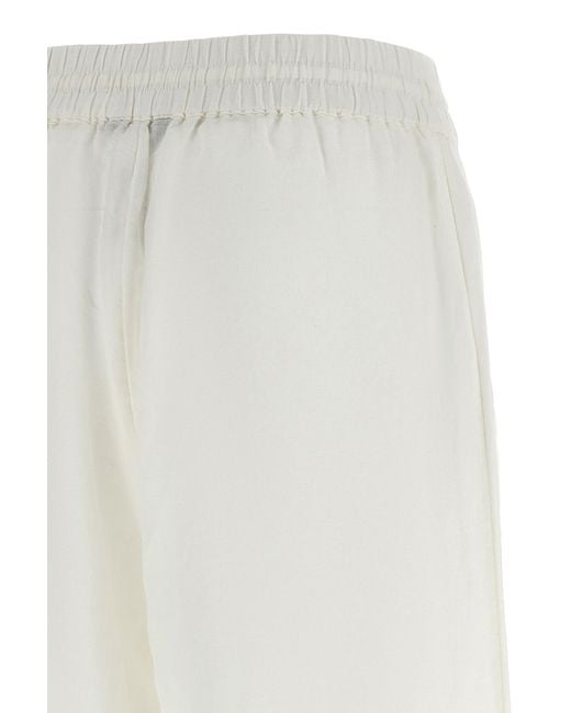 Polo Ralph Lauren White Elastic Waist Casual Pants