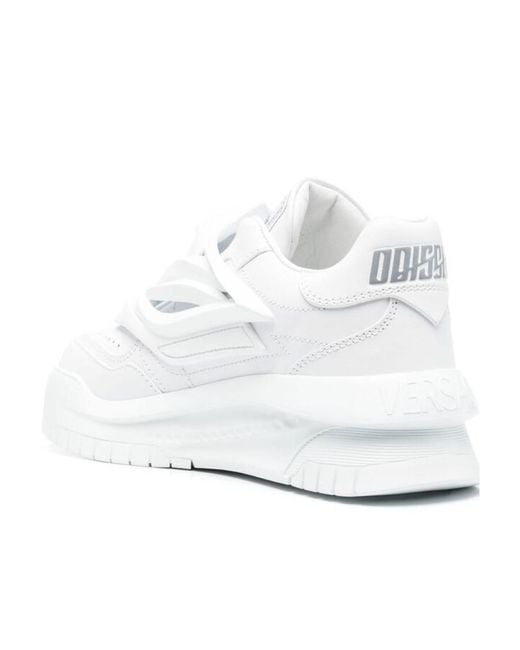 Versace White Odissea Low-Top Sneakers