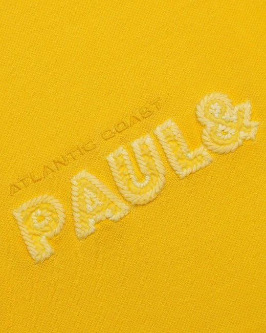 Paul & Shark Yellow Logo Embroidered Polo Shirt for men