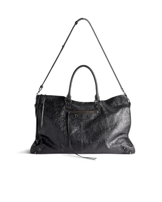 Balenciaga Black Le City Zipped Travel Bag for men