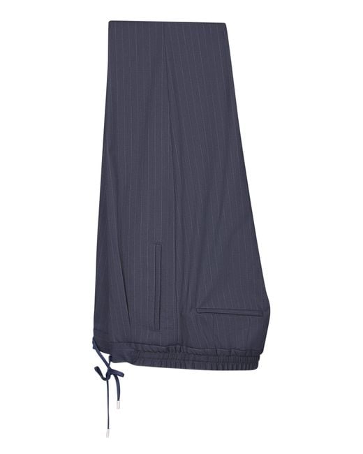 Lardini Blue Single Breasted Pinstriped Two-Piece Suit for men