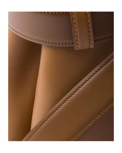 Prada Brown Belted Open-Top Medium Handbag