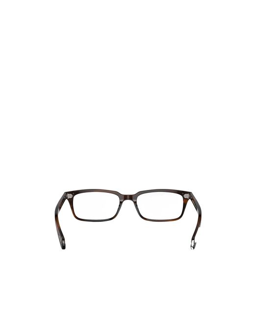 Oliver Peoples White Rectangle-Frame Glasses for men