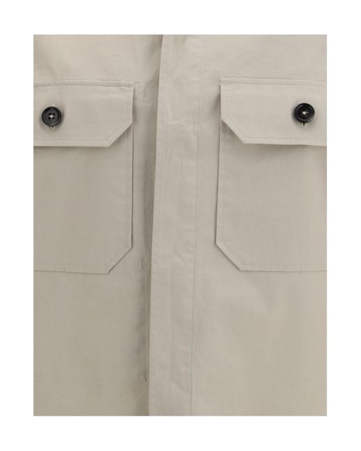 Zegna Gray Long-Sleeved Shirt for men