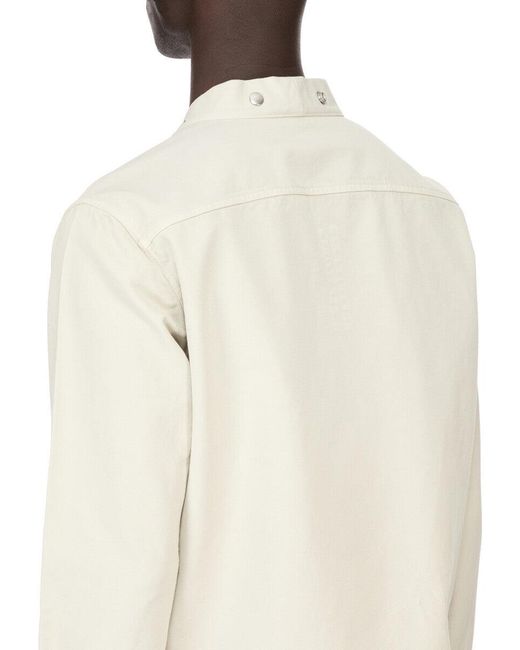 Rick Owens White Snap-Button Shirt for men