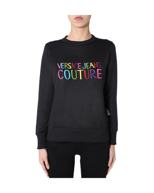 Versace Jeans Black A Lady's Sweater Sweater