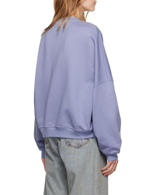 Marni Blue Logo Printed Crewneck Sweatshirt
