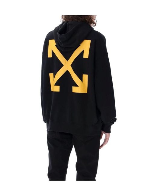 Off-White c/o Virgil Abloh Blue Arrows Caravaggio Print Hoodie for men