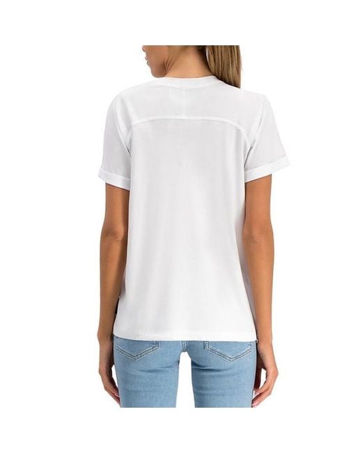Versace Jeans White T-Shirt With Round Neck And Short Sleeves