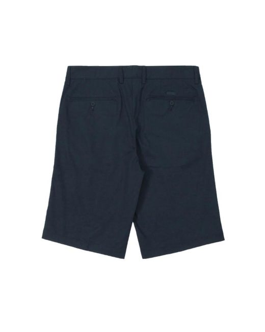 Paul & Shark Blue Logo Patch Shorts for men