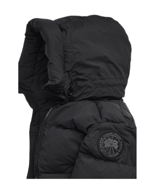 Canada Goose Black Logo-Motif Puffer Jacket for men