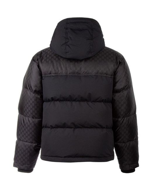 Gucci Black Hooded Down Jacket for men