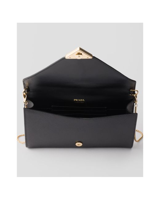Prada Black Mini Saffiano Leather Bag