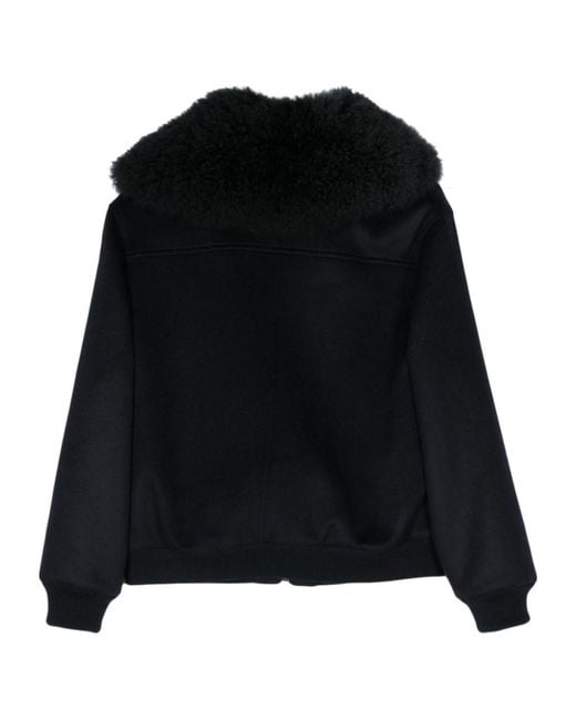 Liska Black Long-Sleeved Casual Jacket