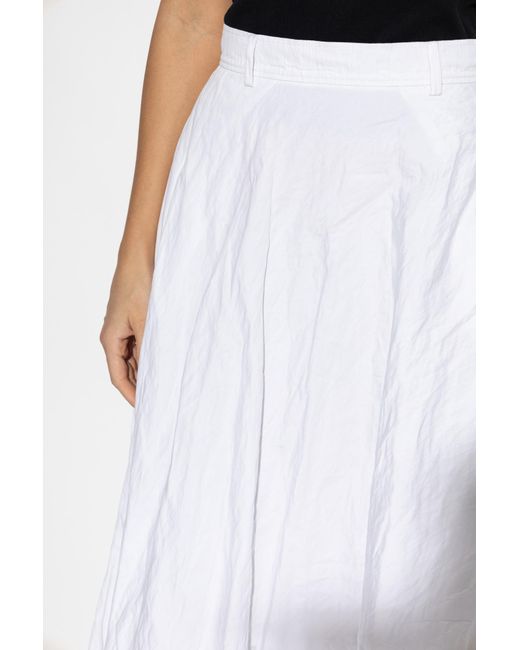 Moschino White Flared Skirt