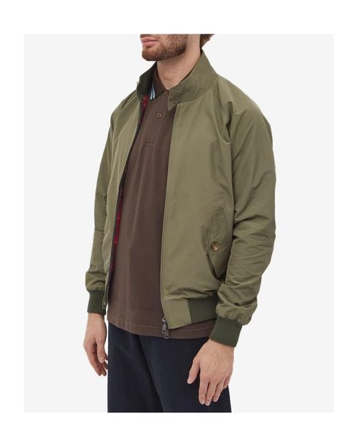 Baracuta Green Long-Sleeved Casual Jacket for men