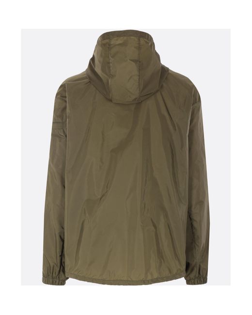 Prada Green Zip-Up Hooded Jacket for men