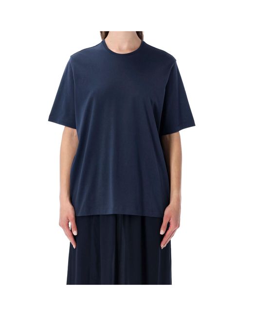 Frankie Shop Blue Harper Crew-Neck T-Shirt