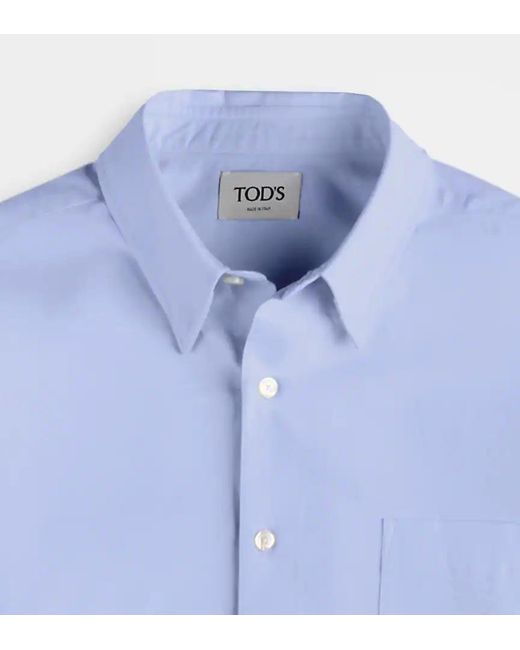 Tod's Blue Long-Sleeved Shirt for men