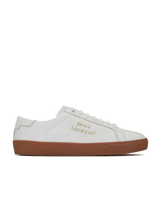 Saint Laurent White Court Classic Sl/06 Sneakers