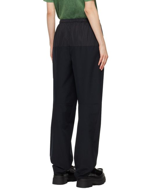 Alexander Wang Black Drawstring Nylon Trousers
