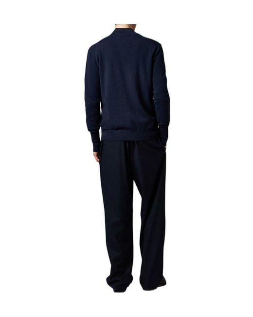 Ballantyne Blue Zip-Up Knitwear for men