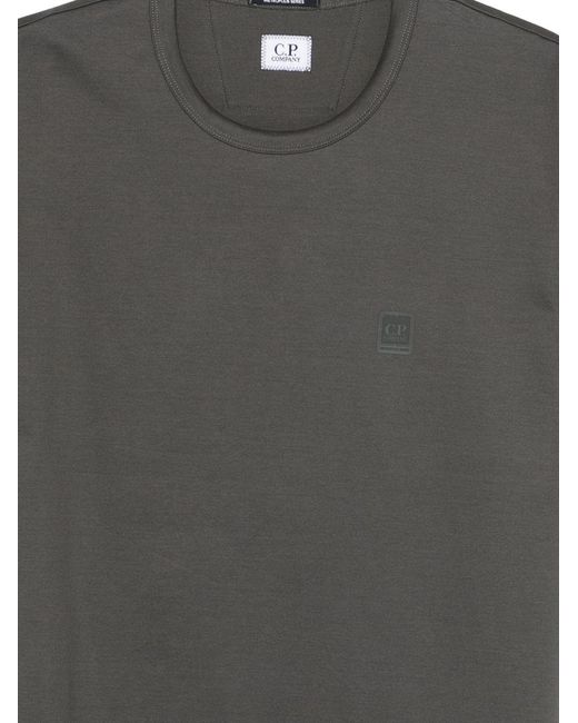 C P Company Gray Logo T-Shirt for men