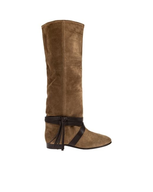 Isabel Marant Brown Silmon Knee-High Boots