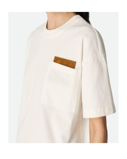 Bottega Veneta White Jersey T-Shirt