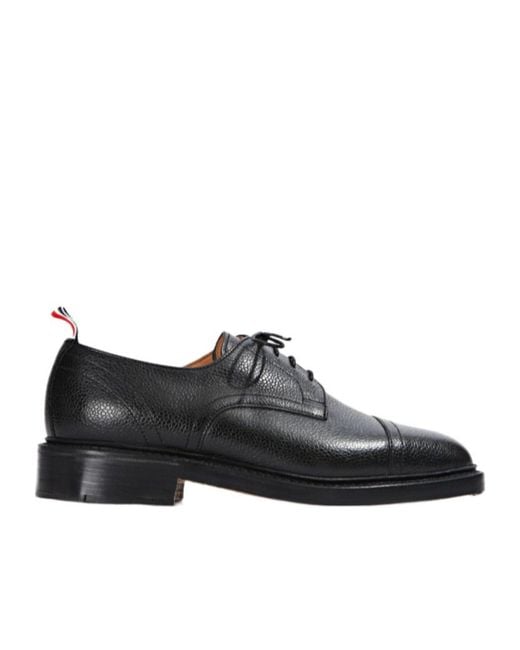 Thom Browne Black Lace-Up Casual Shoes for men